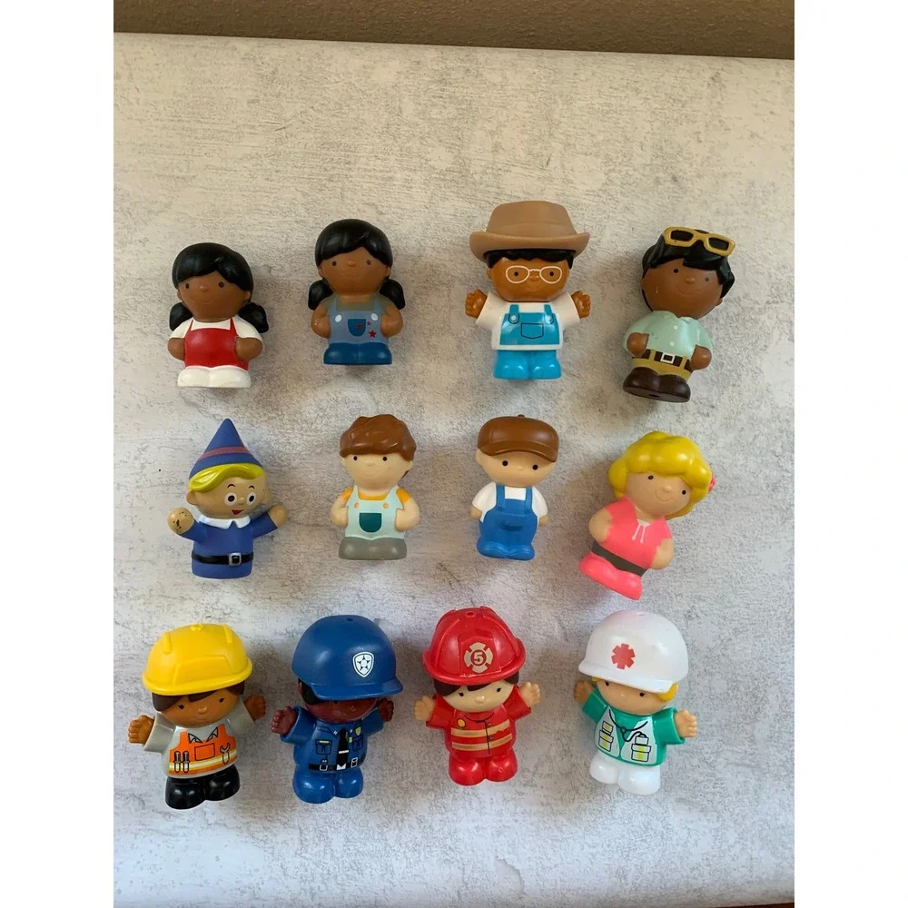 12 Little‎ People/Figures People Professions Doctor Fireman Police Worker Toys